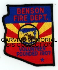 Z ARIZONA,BENSON FIRE DEPARTMENT VOLUNTEER 1